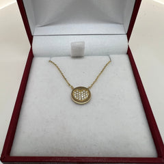 ✨ ❤️14K Yellow Gold Lab Diamond Double-Sided Pendant ✨❤️