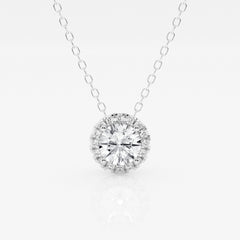 Diamond Halo Pendant