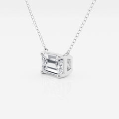 Emerald Cut Diamond Pendant