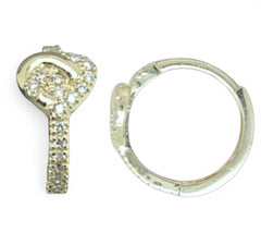 14K Gold Pavé Knot Huggie Earrings – Lab Diamond Sparkle