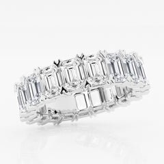 Emerald Cut Eternity Band (Lab)