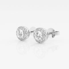 Halo Diamond Studs Earrings