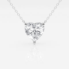Heart Diamond Solitaire Pendant
