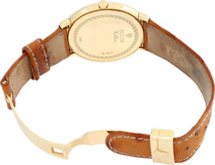 Rolex Cellini 18k Yellow Gold 36mm Watch on Brown Ostrich Strap