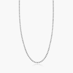 Tennis Eternity Necklace (Lab)